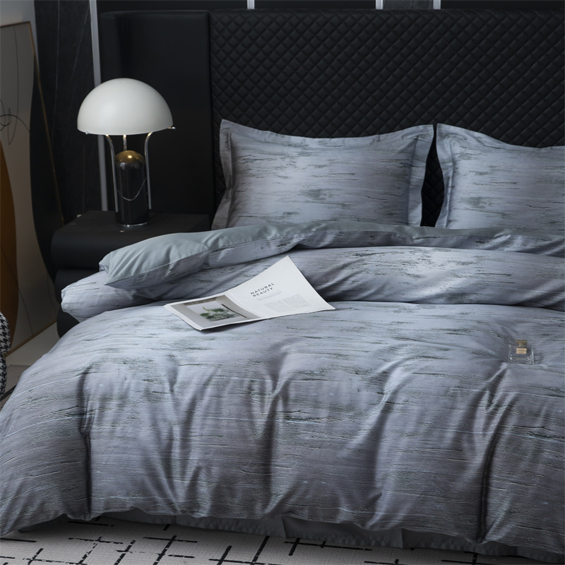 Juego de ropa de cama de algodón 100S con impresión digital impresionista Juego de ropa de cama de algodón 100S con impresión digital impresionista