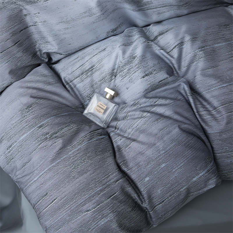 Juego de ropa de cama de algodón 100S con impresión digital impresionista Juego de ropa de cama de algodón 100S con impresión digital impresionista